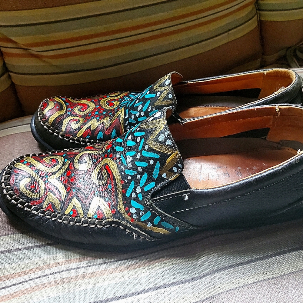 Handpainted Original Murphy Shoes Sz 9 Men's